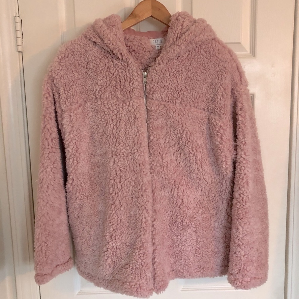 Pink Sherpa jacket
